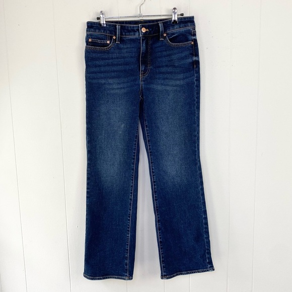 Talbots The Barely Boot Jean Women's Size 6P Dark Wash Stretch Denim * - Picture 1 of 13